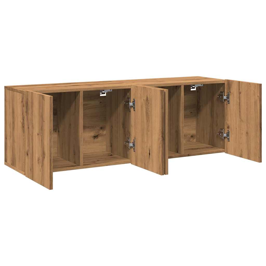 TV overskabe 2 stk. Håndværks eg 60x30x41 cm
