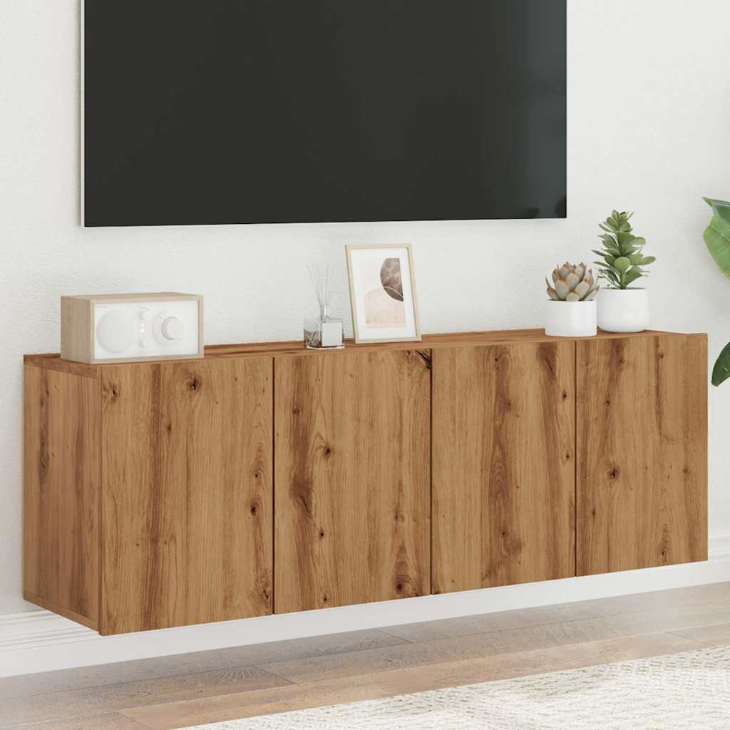 TV overskabe 2 stk. Håndværks eg 60x30x41 cm