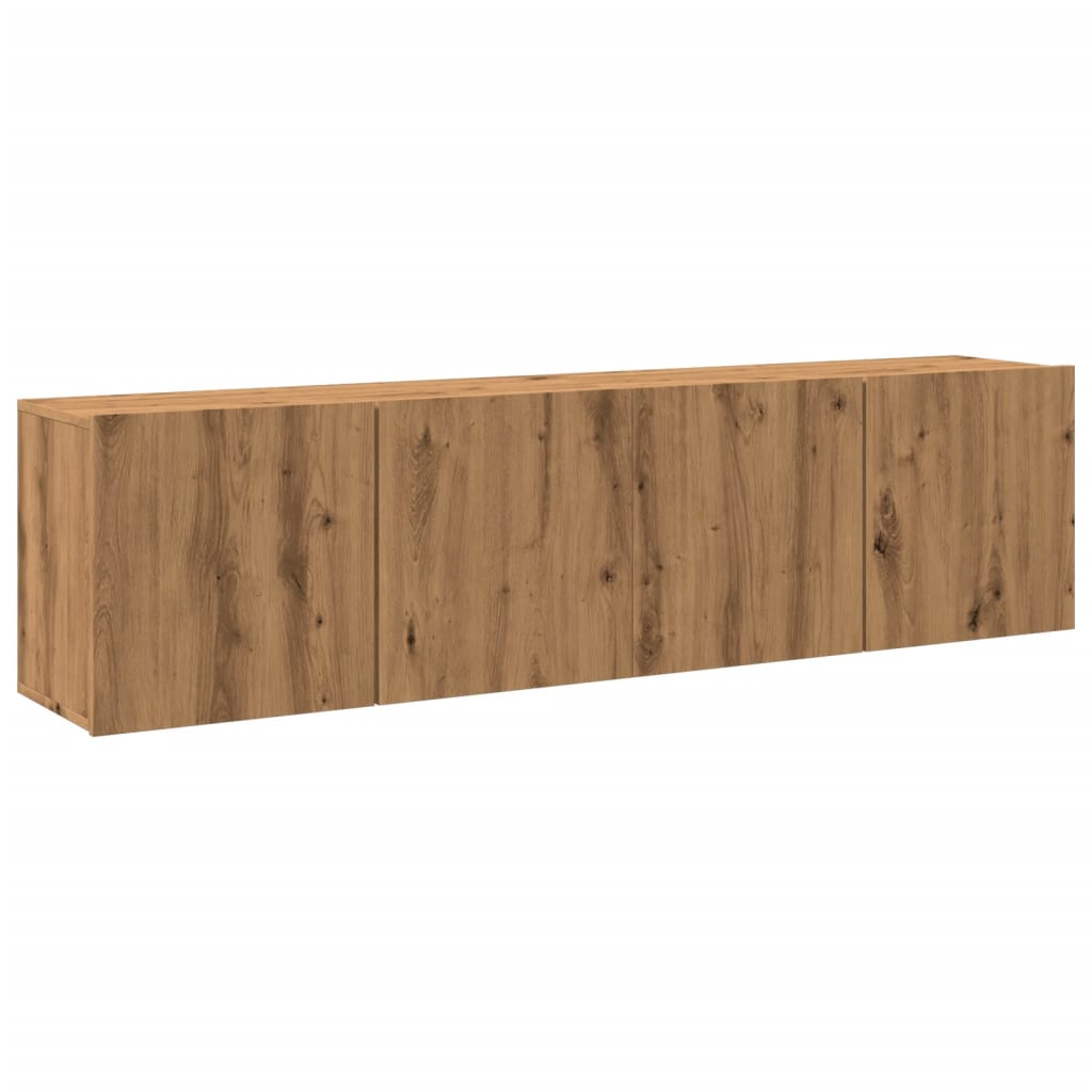 TV overskabe 2 stk. Håndværks eg 80x30x41 cm