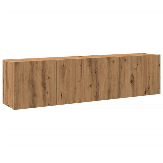 TV overskabe 2 stk. Håndværks eg 80x30x41 cm