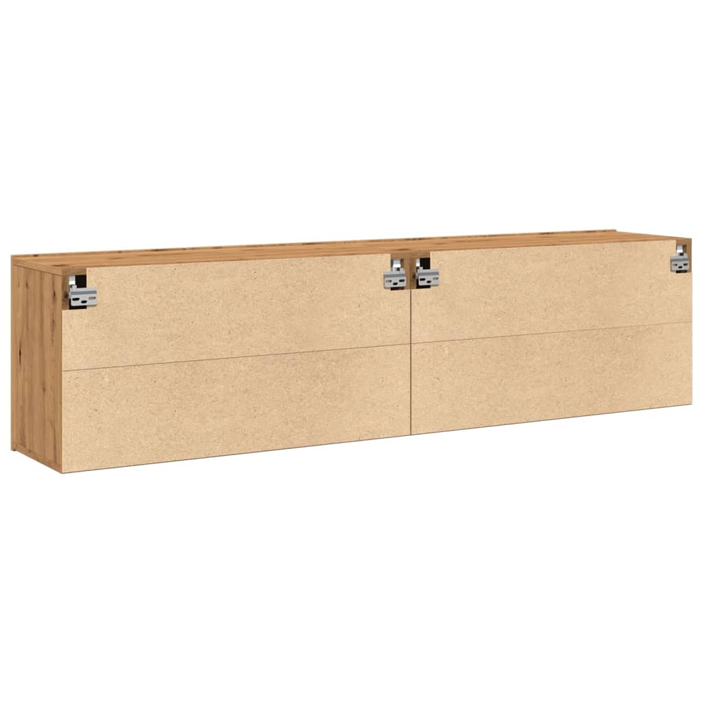 TV overskabe 2 stk. Håndværks eg 80x30x41 cm