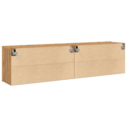 TV overskabe 2 stk. Håndværks eg 80x30x41 cm