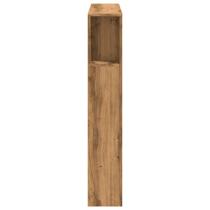 LED-Kopfteil Artisan-Eiche 100x18,5x103,5 cm Holzwerkstoff