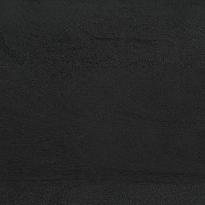 Nachttisch Schwarz 40x33x46 cm Massivholz Mango