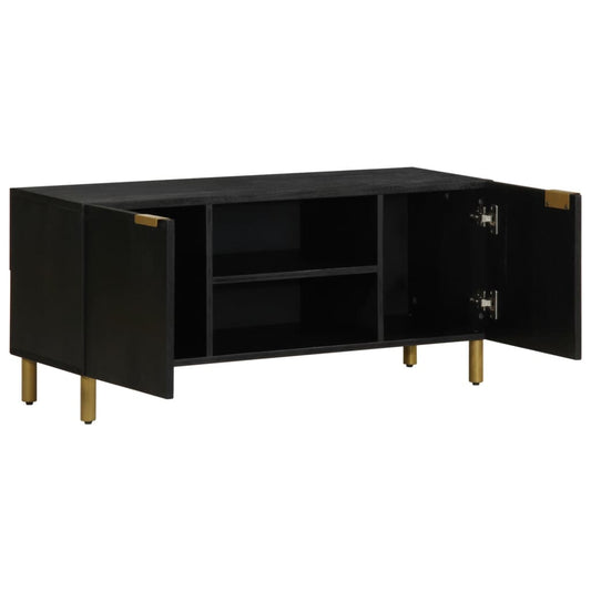 TV-skab Sort 105x33x46 cm Træ Materiale