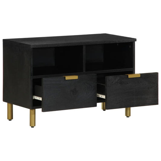 TV-skab Sort 70x33x46 cm Træ Materiale