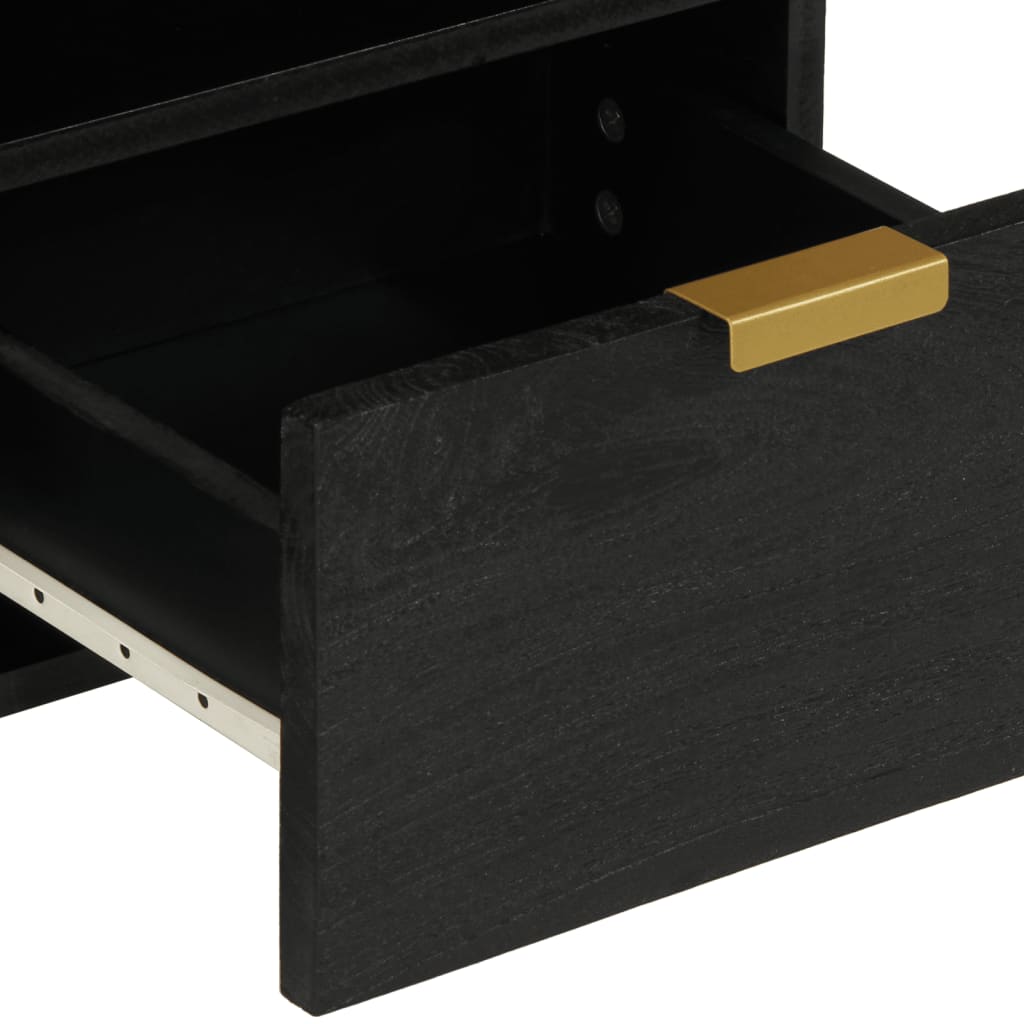TV-skab Sort 70x33x46 cm Træ Materiale