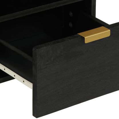 TV-skab Sort 70x33x46 cm Træ Materiale