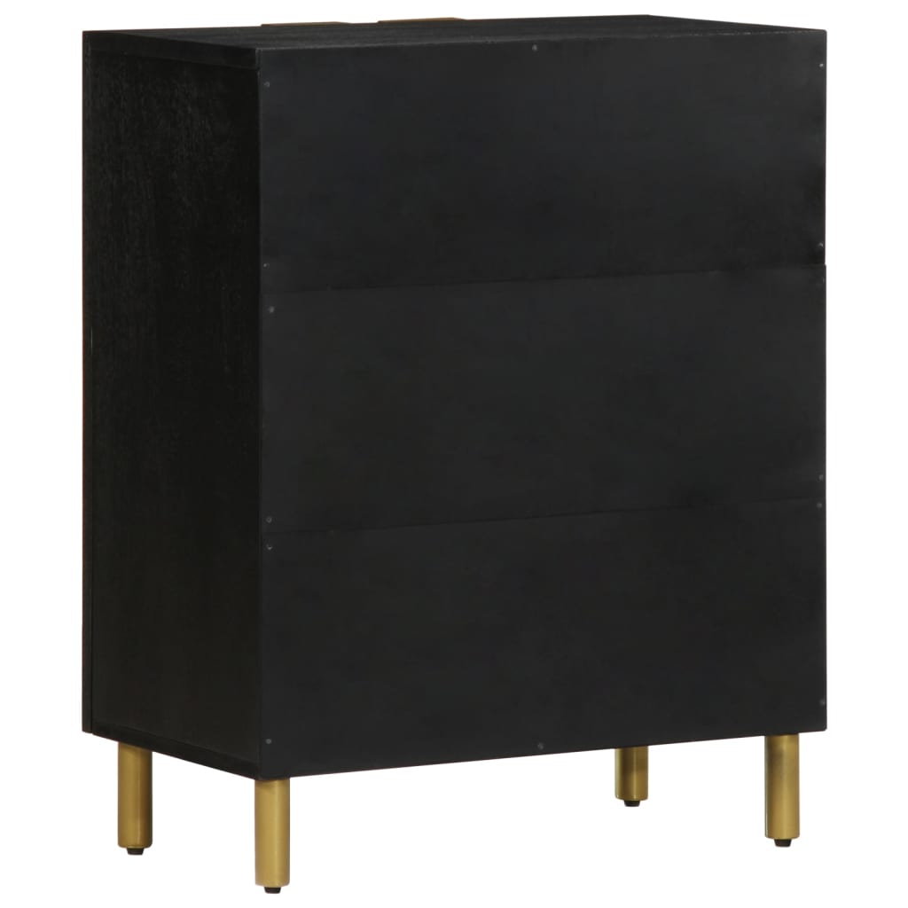 Sideboard Schwarz 60x33x75 cm Holzwerkstoff