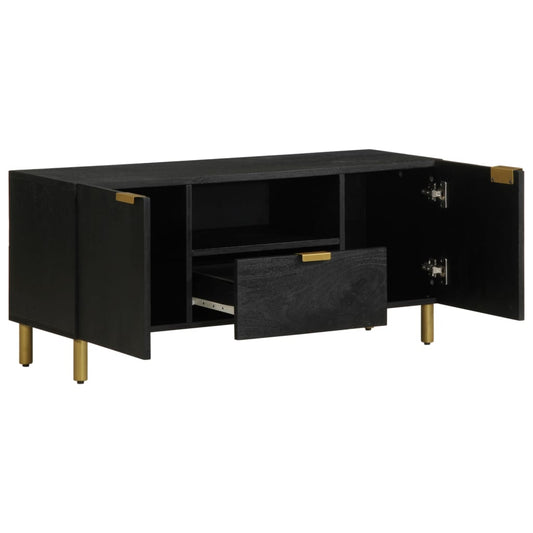 TV-skab Sort 105x33x46 cm Træ Materiale