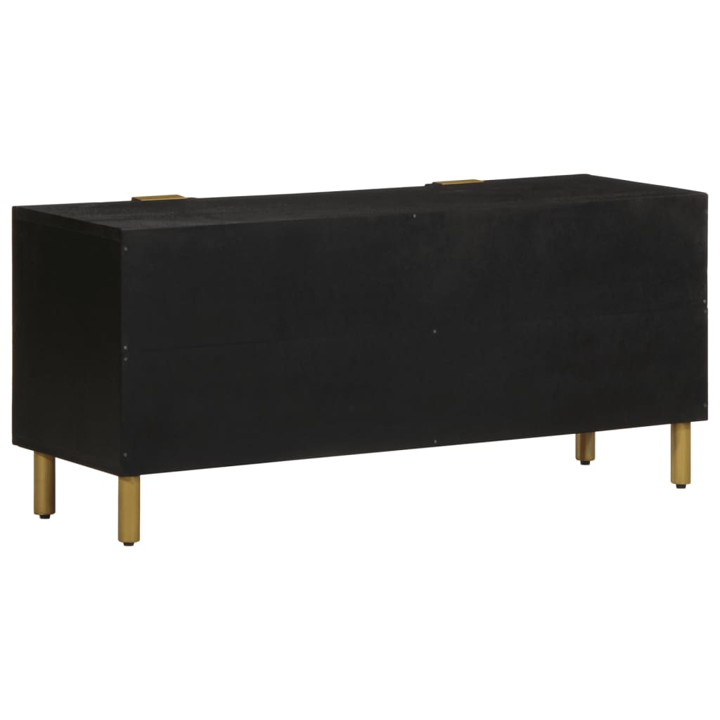 TV-skab Sort 105x33x46 cm Træ Materiale