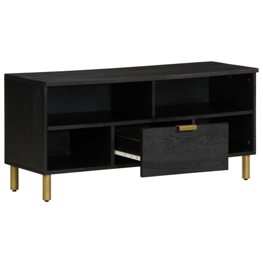 TV-skab Sort 100x33x46 cm Træ Materiale