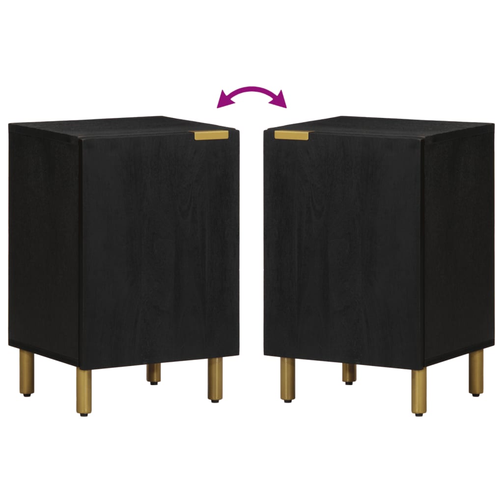 Badschrank Schwarz 38x33x58 cm Holzwerkstoff