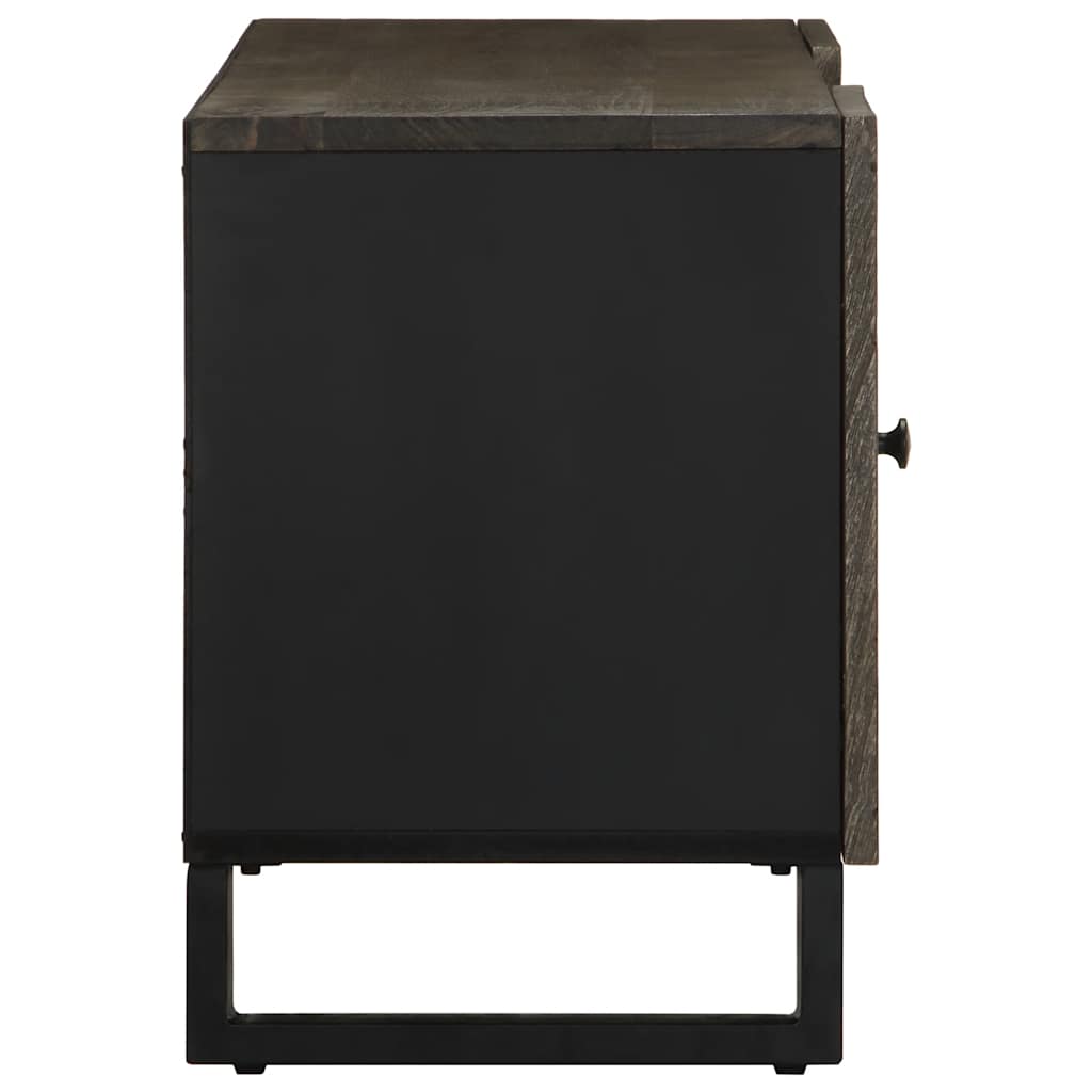 TV-skab Sort 105x33x46 cm Massivt mangotræ