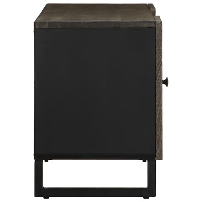 TV-skab Sort 105x33x46 cm Massivt mangotræ