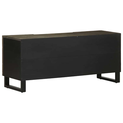 TV-skab Sort 105x33x46 cm Massivt mangotræ