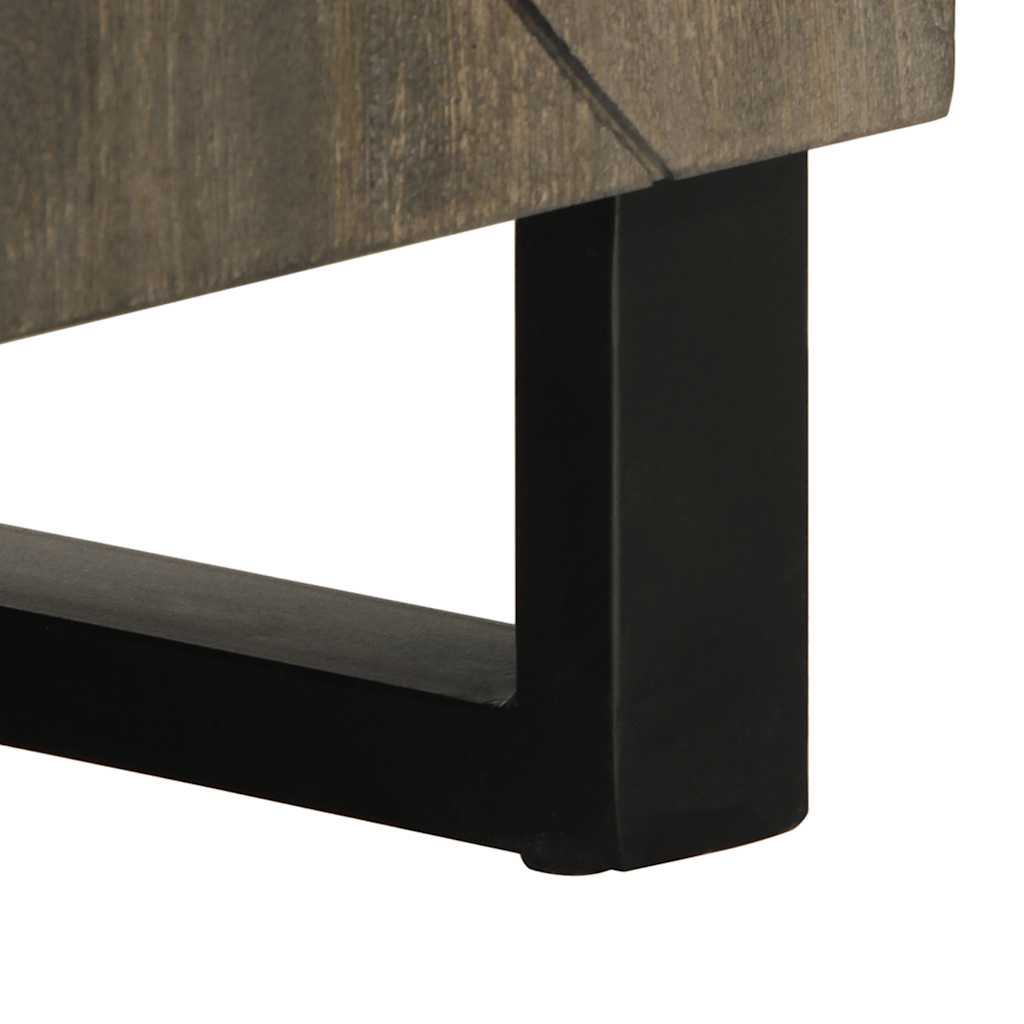 TV-skab Sort 105x33x46 cm Massivt mangotræ
