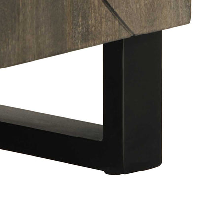 TV-skab Sort 105x33x46 cm Massivt mangotræ
