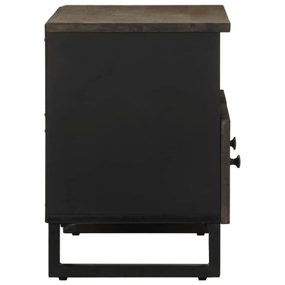 TV-skab Sort 70x33x46 cm Massivt mangotræ