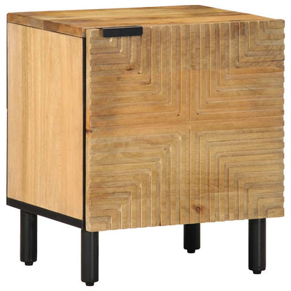 Nachttische 2 Stk. Braun 40x33x46 cm Massivholz Mango