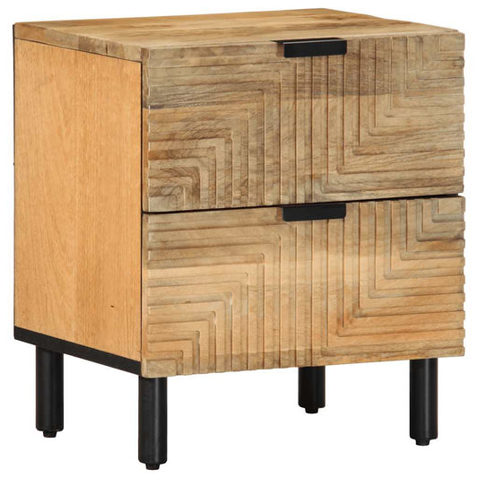 Nachttisch Braun 40x33x46 cm Massivholz Mango