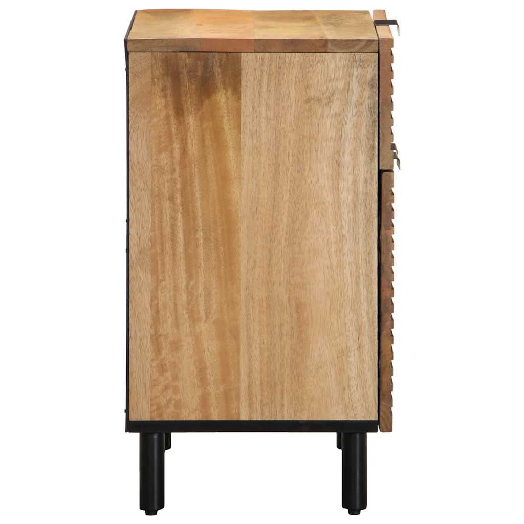 Nachttisch Braun 50x33x60 cm Massivholz Mango