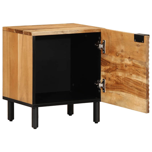 Nachttisch 40x33x46 cm Massivholz Akazie