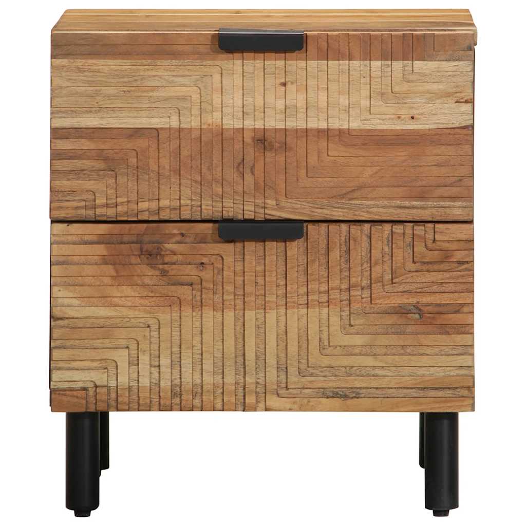 Nachttisch 40x33x46 cm Massivholz Akazie