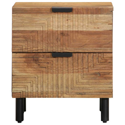 Nachttisch 40x33x46 cm Massivholz Akazie