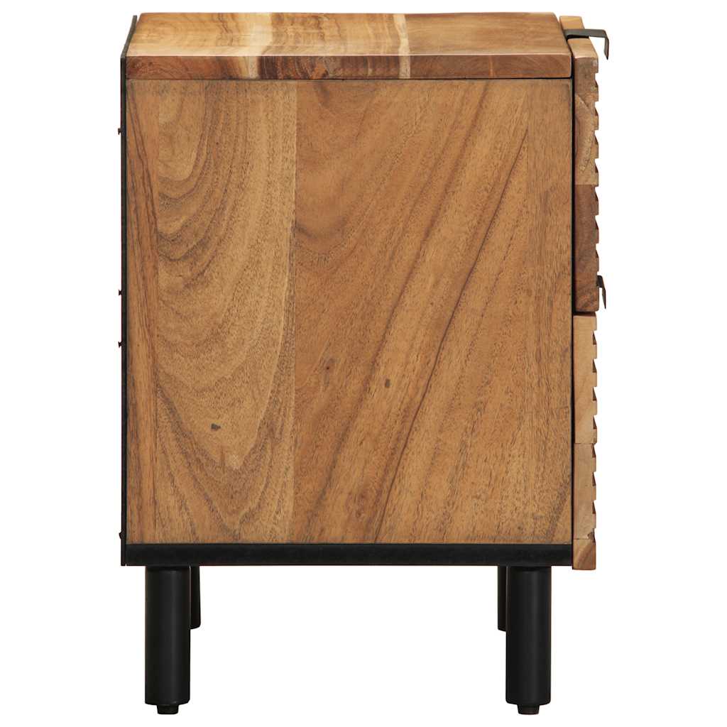 Nachttisch 40x33x46 cm Massivholz Akazie