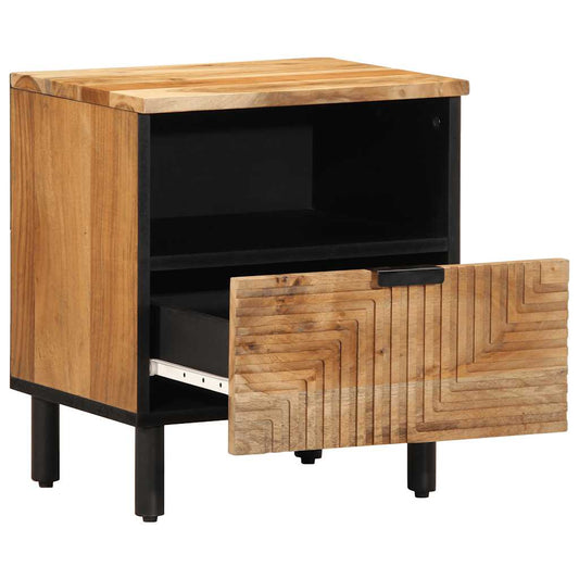 Nachttisch 40x33x46 cm Massivholz Akazie