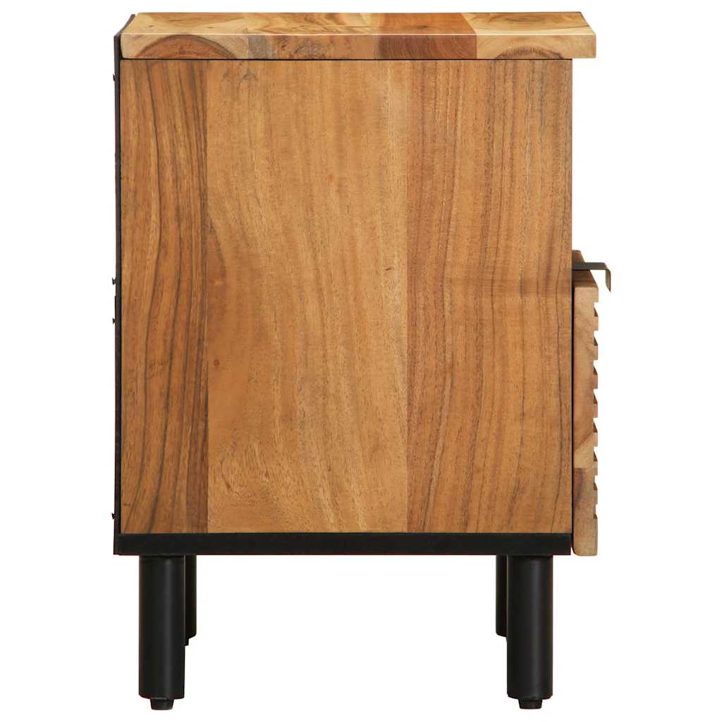 Nachttisch 40x33x46 cm Massivholz Akazie