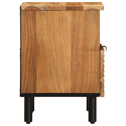 Nachttische 2 Stk. 40x33x46 cm Massivholz Akazie