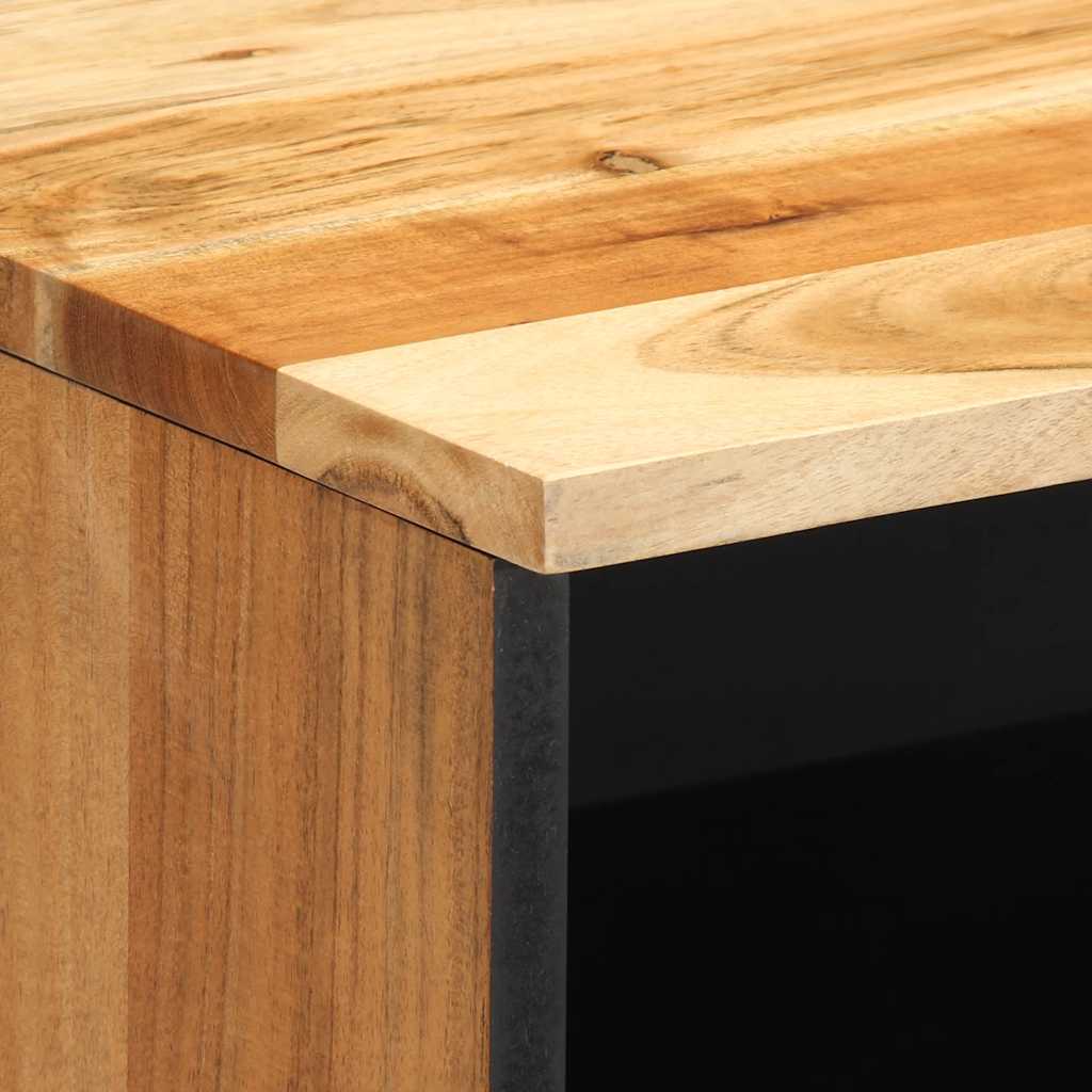 Nachttische 2 Stk. 40x33x46 cm Massivholz Akazie