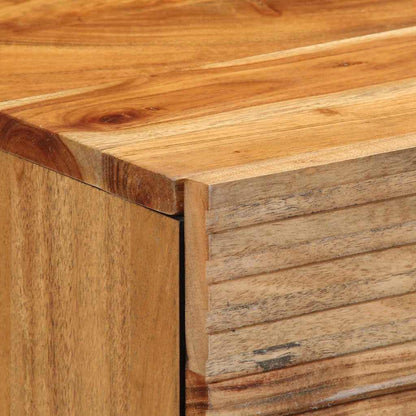 Nachttisch Braun 50 x 33 x 60 cm Massivholz Akazie