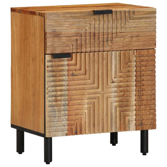 Nachttisch Braun 50 x 33 x 60 cm Massivholz Akazie