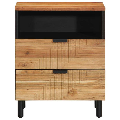Nachttisch Braun 50 x 33 x 62 cm Akazie Massivholz