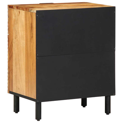 Nachttisch Braun 50 x 33 x 60 cm Akazie Massivholz