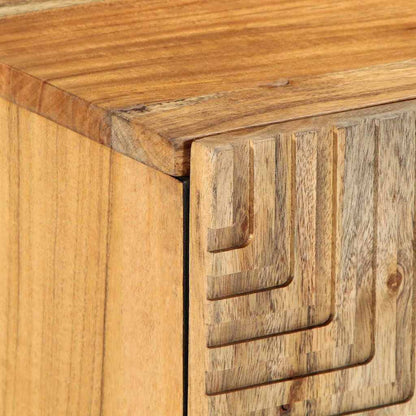 TV-Schrank mit Regal Braun 105 x 33,5 x 46 cm Massivholz Akazie