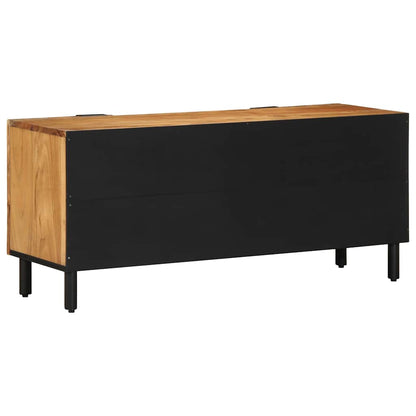 TV-Schrank mit Regal Braun 105 x 33,5 x 46 cm Massivholz Akazie