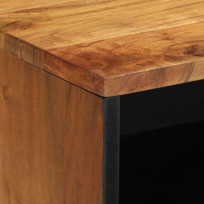 TV-Schrank mit Regal Braun 80 x 31,5 x 46 cm Massivholz Akazie