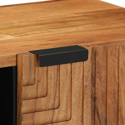 TV-Schrank mit Regal Braun 80 x 31,5 x 46 cm Massivholz Akazie