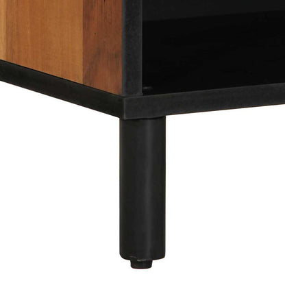 TV-Schrank mit Regal Braun 80 x 31,5 x 46 cm Massivholz Akazie