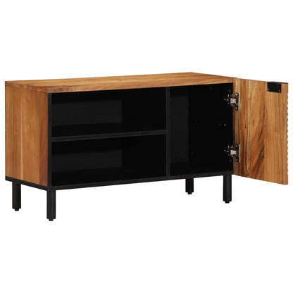 TV-Schrank mit Regal Braun 80 x 31,5 x 46 cm Massivholz Akazie