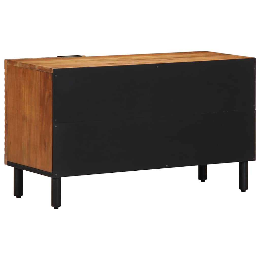 TV-Schrank mit Regal Braun 80 x 31,5 x 46 cm Massivholz Akazie