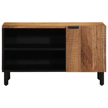 TV-Schrank mit Regal Braun 80 x 31,5 x 46 cm Massivholz Akazie