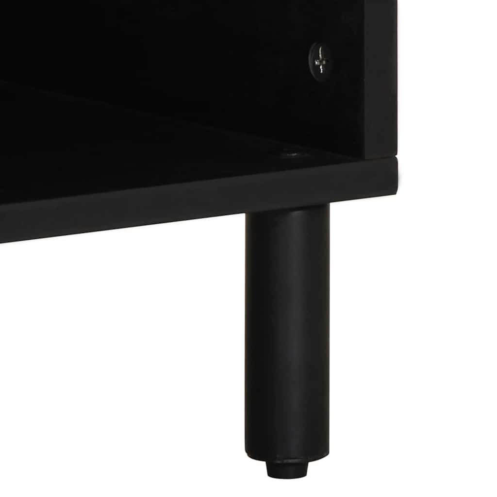 TV-Schrank mit Regal Braun 100 x 33.5 x 46 cm Massivholz Akazie