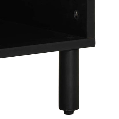 TV-Schrank mit Regal Braun 100 x 33.5 x 46 cm Massivholz Akazie