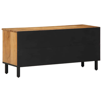 TV-Schrank mit Regal Braun 100 x 33.5 x 46 cm Massivholz Akazie