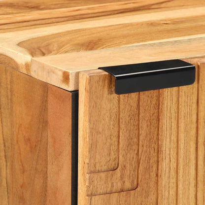 Badschrank mit Regal Braun 38 x 33.5 x 58 cm Massivholz Akazie